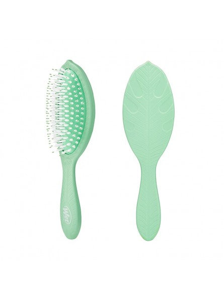 Copy of WETBRUSH GO GREEN™ TREATMENT & SHINE plaukų šepetys su sintetiniais šereliais ir natūraliais aliejais, oranžinis
