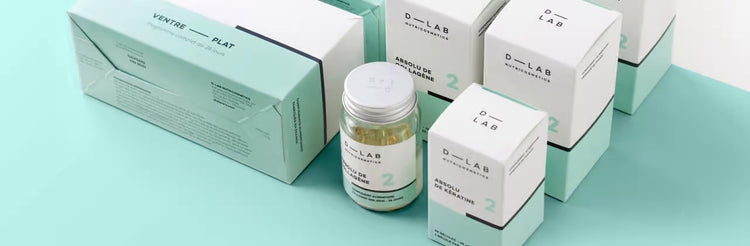 D-LAB-Nutricosmetics Maisto papildų kompleksas, subalansuotai mitybai ir stangriai odai