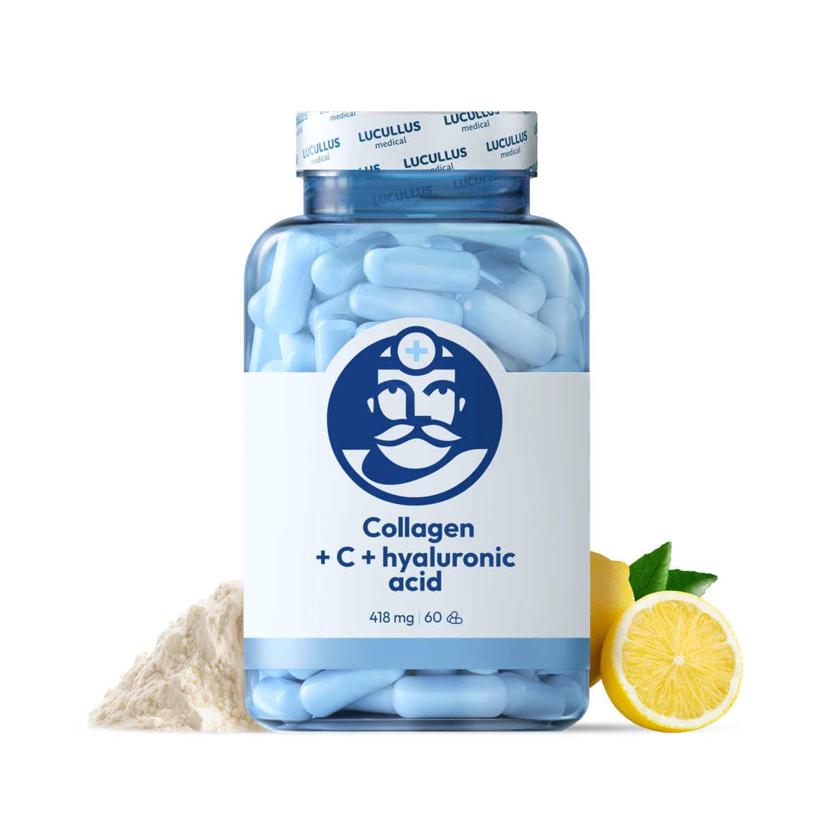 Dr. Lucullus Kolagenas + C + hialurono rūgštis