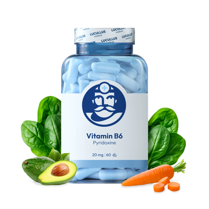 Dr. Lucullus Vitaminas B6 Piridoksinas 60 vnt.
