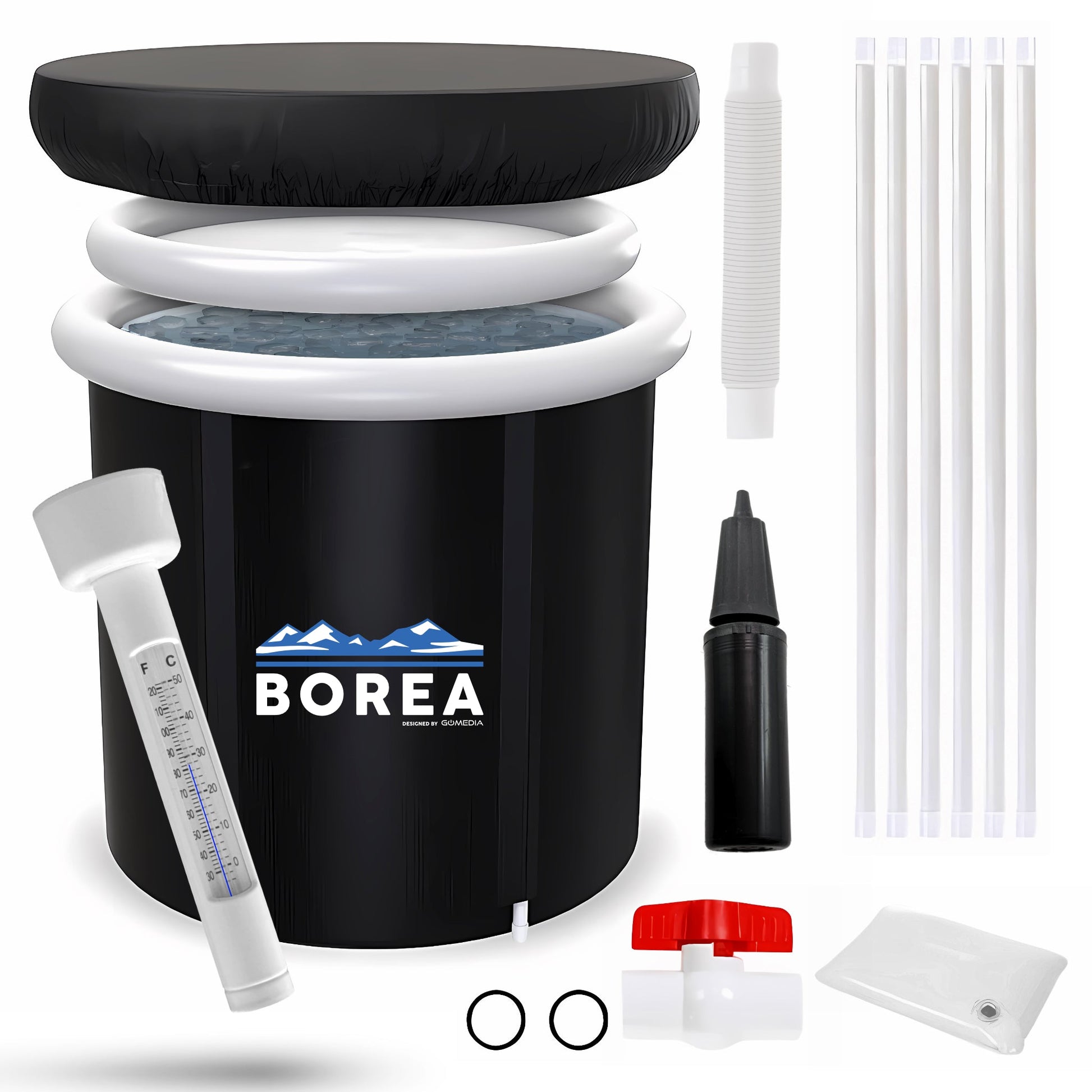 Apvali ledo vonia namams – kompaktiškas dydis vonios kambariui, balkonui ar terasai.