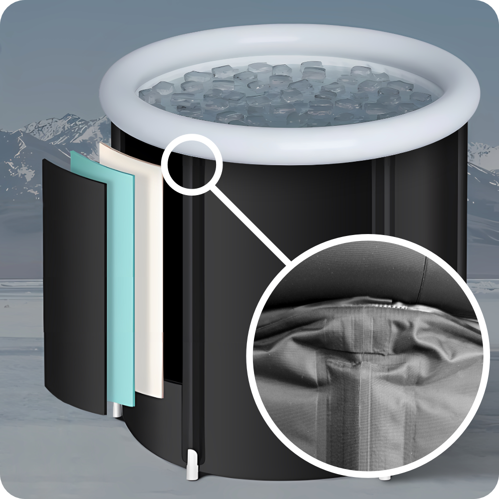 Ledo vonios dangtis – vandens apsauga nuo nešvarumų ir geresnis temperatūros išlaikymas.