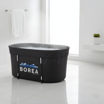 Tvirta ledo vonia grūdinimuisi – sustiprinti kraštai ir patvari daugiasluoksnė medžiaga.