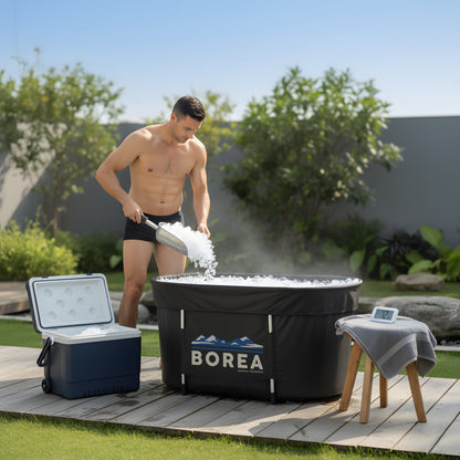 Ovalios ledo vonios dangtis – vandens apsauga nuo nešvarumų tarp naudojimų.