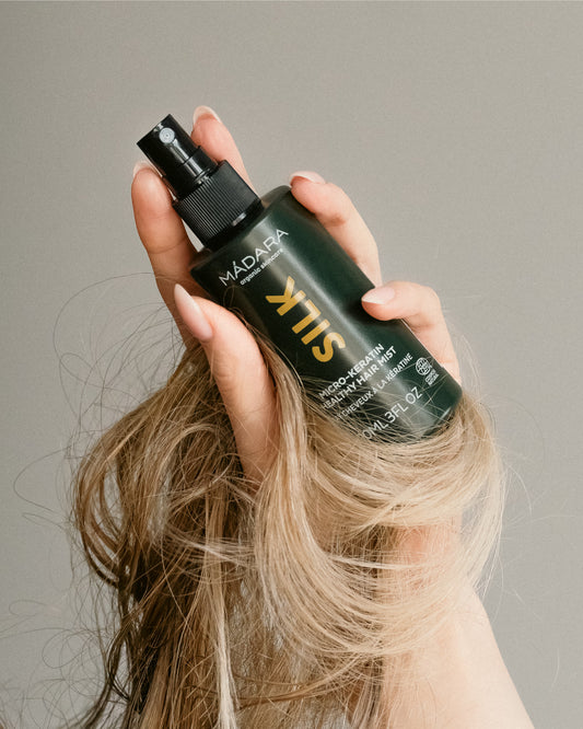 MÁDARA SILK Micro-Keratin Healthy Hair Mist Micro-Keratin sveikų plaukų dulksna