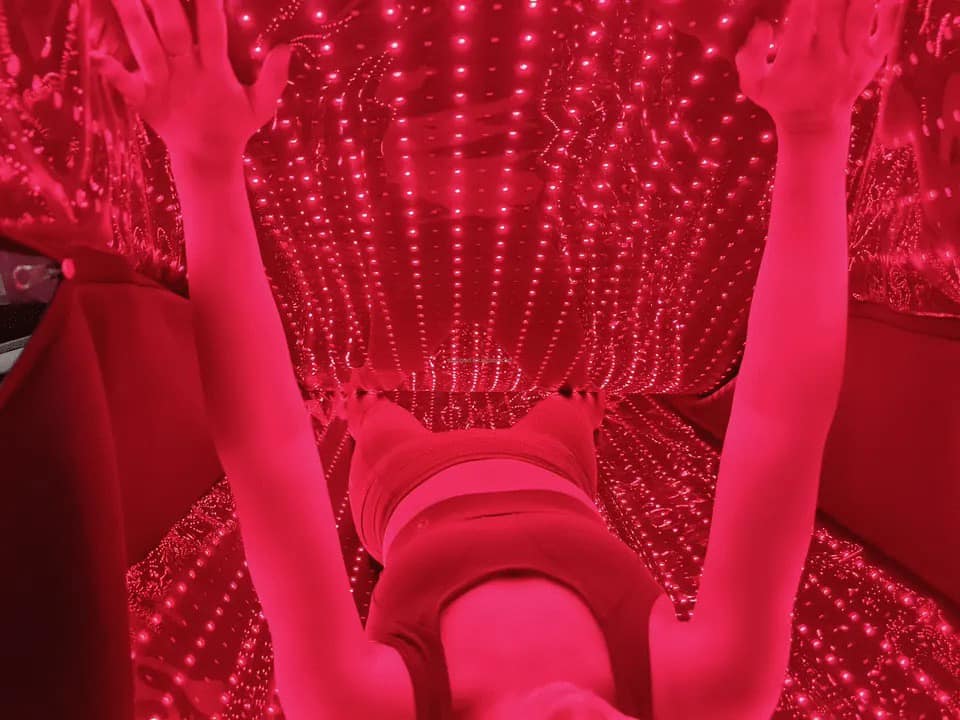 Raudonosios šviesos terapijos miegmaišis/Čiužinys LED Terapijos kostiumas grozioplanas.lt