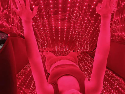 Raudonosios šviesos terapijos miegmaišis/Čiužinys LED Terapijos kostiumas grozioplanas.lt