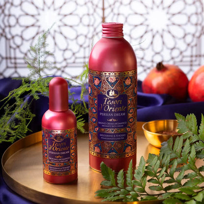 Tesori d'Oriente PUTOJANTIS VONIOS KREMAS  PERSŲ SVAJONĖ Granatų ir raudonoji arbata (500 ml)