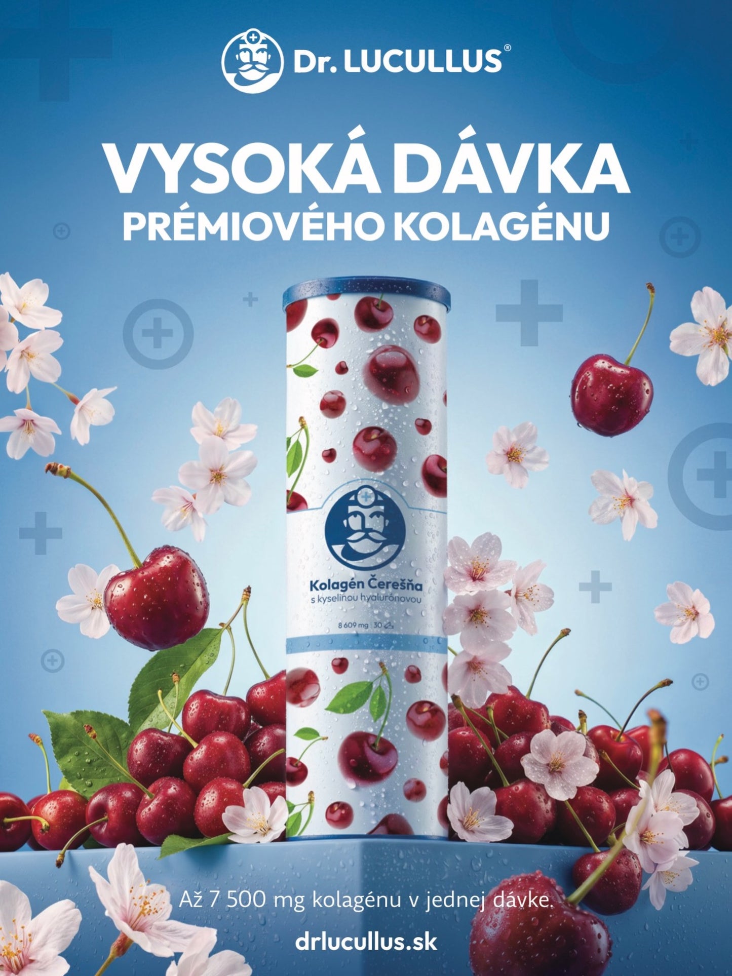 Dr. Lucullus Kolagenas Cherry su hialurono rūgštimi 30 vnt