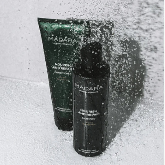 MÁDARA Nourish and Repair Shampoo  Maitinantis ir atkuriamas šampūnas