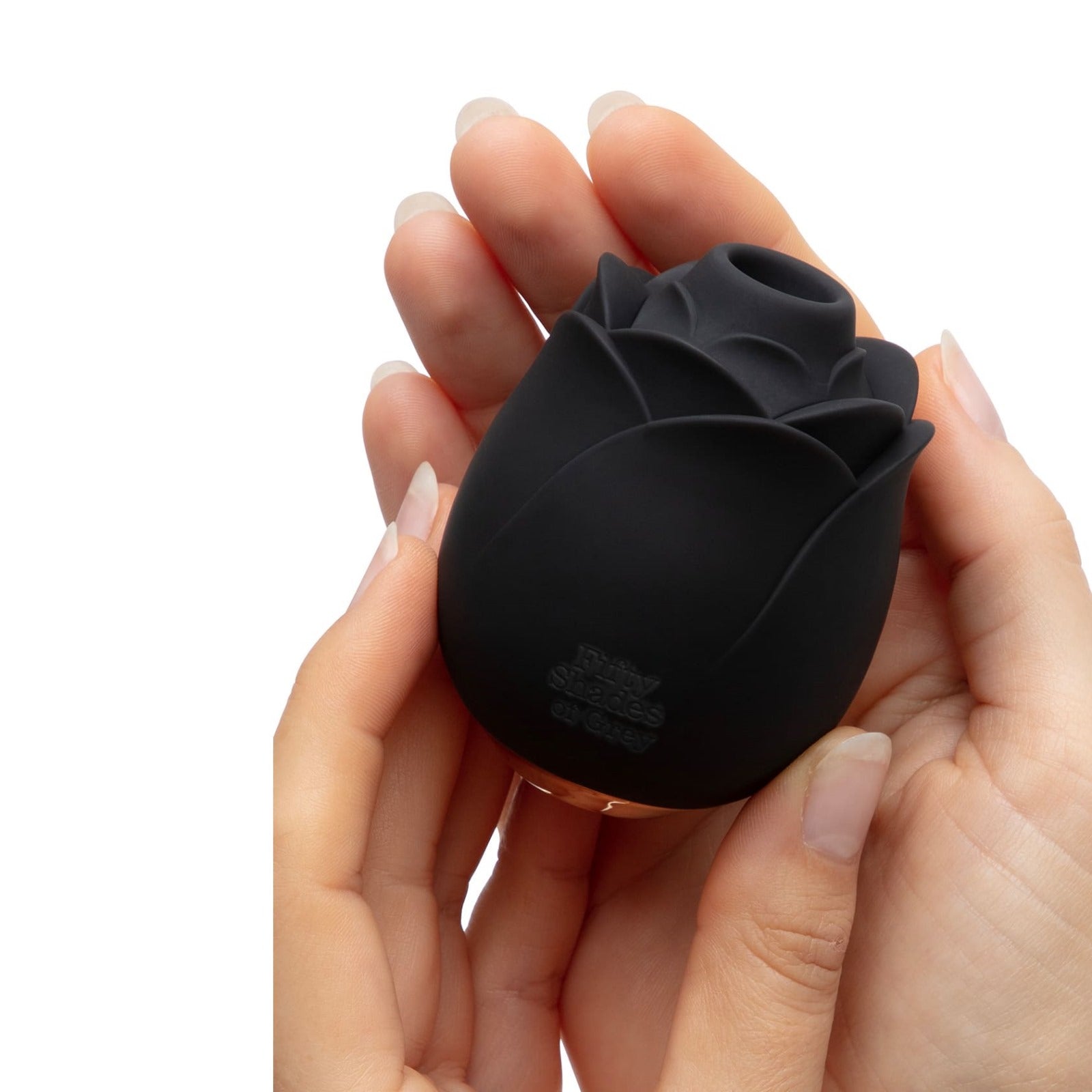 Vibratorius PENKIASDEŠIMT PILKŲ ATSPALVIŲ – SUCTION ROSE BLACK Klitorio Stimuliatorius ROŽĖ grozioplanas.lt