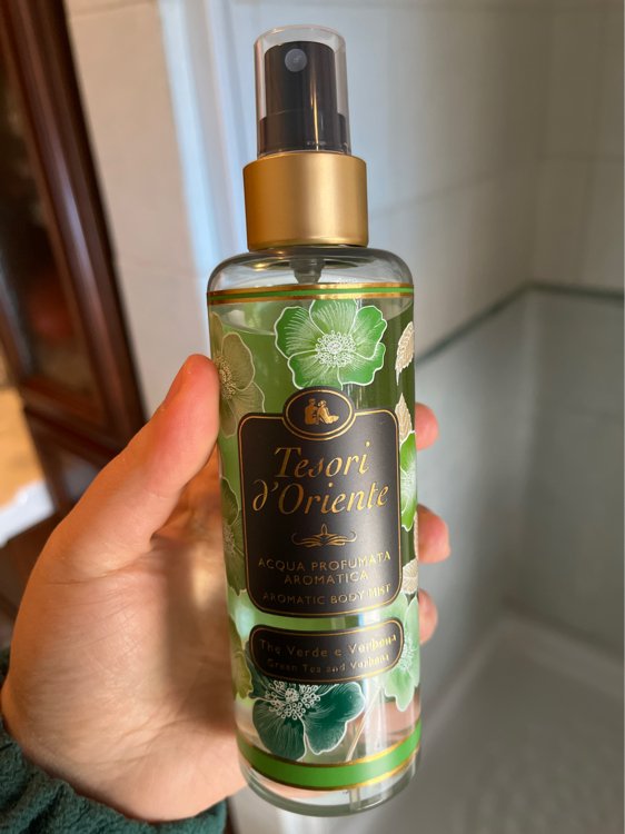 Parfumuota kūno dulksna Tesori d'Oriente Žalioji arbata ir verbena 200 ml grozioplanas.lt