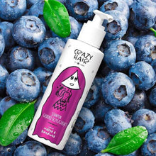 Įkelti vaizdą į galerijos rodinį, Crazy Hair Raspberry &amp; Blueberry Shampoo, Giliai Valantis Šampūnas pažeistiems plaukams
