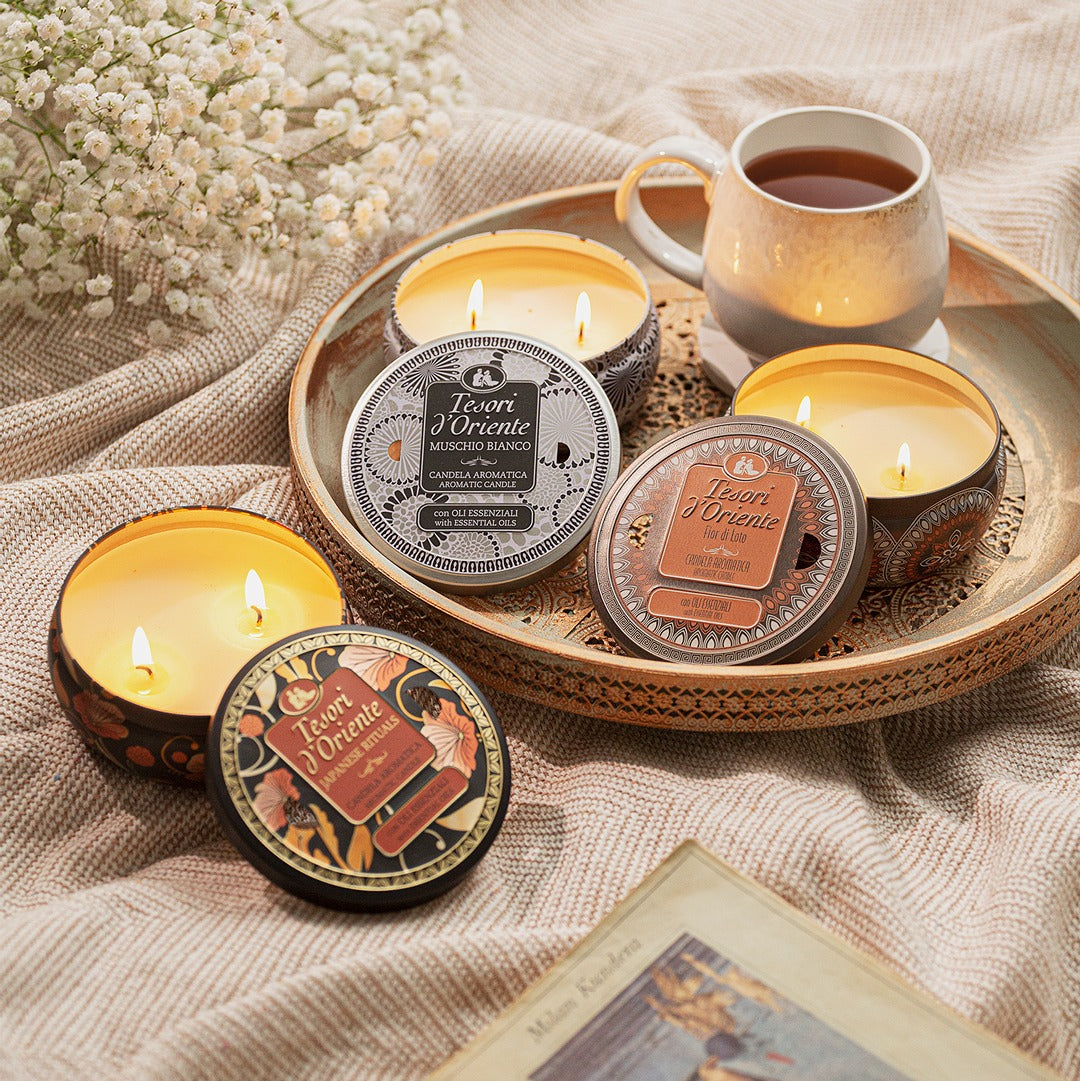 Tesori di Oriente kvepalai, balzamai, geliai, muilai, kremai minkštikliai žvakės ir vonios skysčiai grozioplanas.t