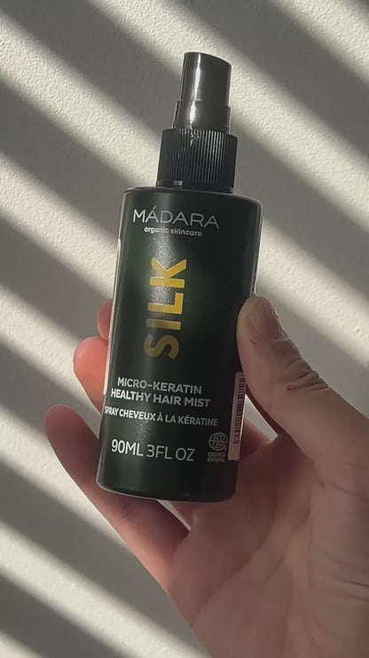 MÁDARA SILK Micro-Keratin Healthy Hair Mist Micro-Keratin sveikų plaukų dulksna