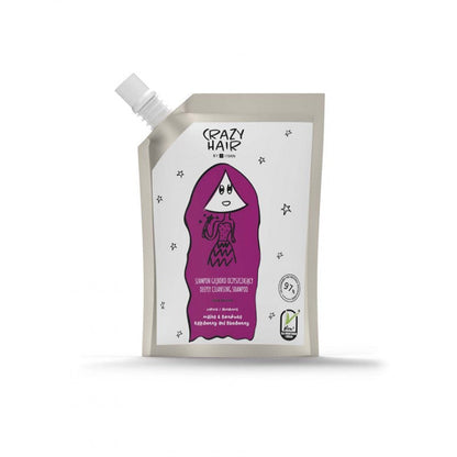 Crazy Hair Raspberry & Blueberry Shampoo, Giliai Valantis Šampūnas pažeistiems plaukams 100 ml