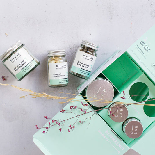 D-LAB NUTRICOSMETICS D-LAB Nutricosmetics Masse-Capillaire Maisto papildų programa plaukų slinkimo stabdymui grozioplanas.lt