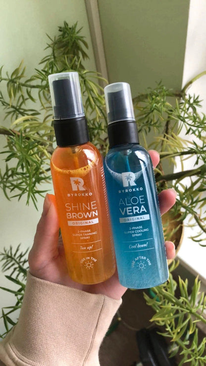 BYROKKO „Shine Brown” dvifazis įdegio purškiklis grozioplanas.lt