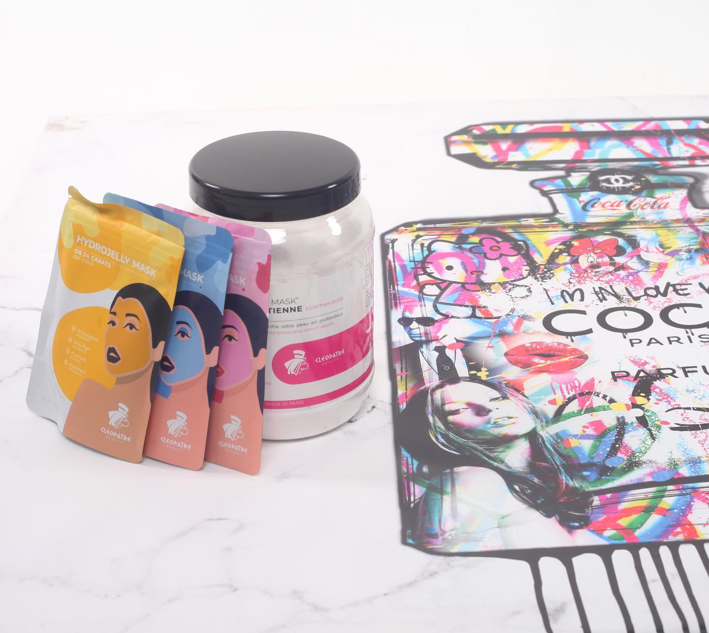 Cleopatre Beauty ®  Kaukė Hialurono Rūgštis Cleopatre Beauty ® Hidrogelinės veido kaukės grozioplanas.lt