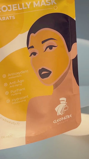 Cleopatre Beauty ® Gaivinanti alginatinė veido kaukė 24 karatų aukso grozioplanas.lt