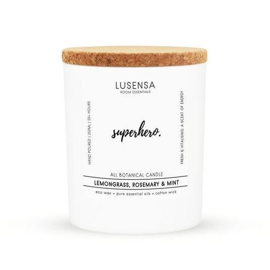 SUPERHERO Namų Kveplianti žvakė grozioplanas.lt