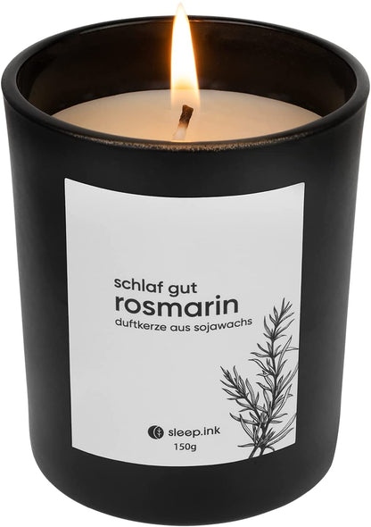 SLEEP.ink - Gerai išsimiegok rozmarinas  Kvapioji žvakė