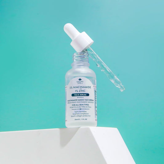 Veido serumas 5% niacinamido + 1% cinko – niacinamido stebuklingas Nature Spell grozioplanas.lt