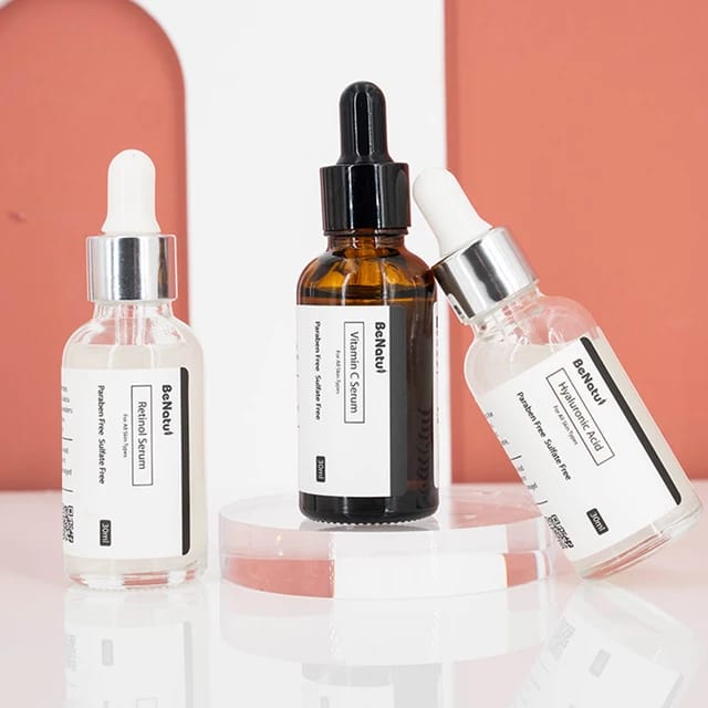 Benatu serumu rinkinys retinolis hialuronas vitaminas c grozioplanas.lt