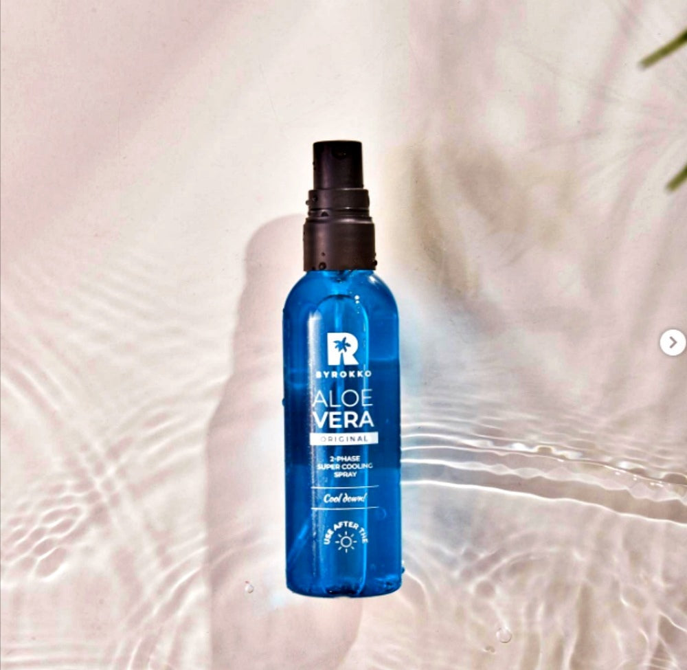 Aloe Vera Two-phase super cooling spray Dvifazis itin vėsinantis purškiklis Su alijošiumi ir hialurono rūgštimi grozioplanas.lt