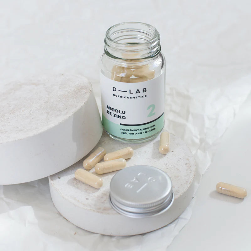 D-LAB Nutricosmetics Absolu de Zinc Maisto papildas cinkas grozioplanas.lt
