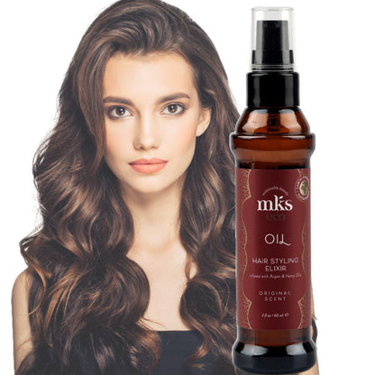 MKS eco OIL ORIGINAL plaukų aliejus, 60 ml.