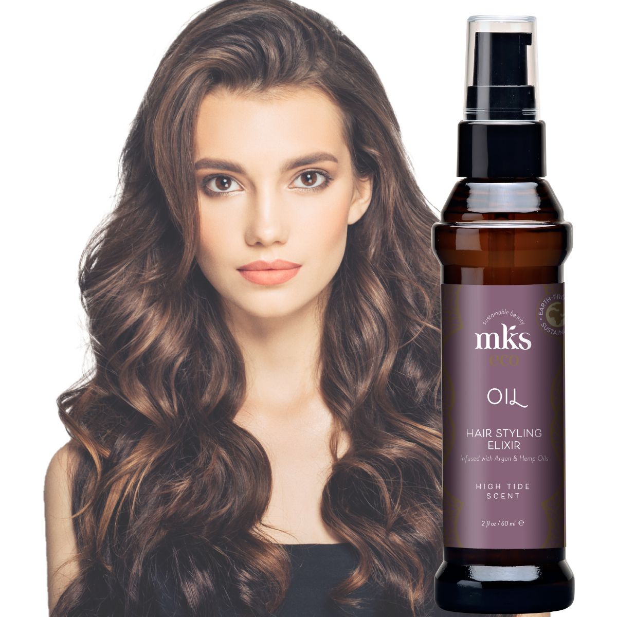 MKS eco OIL HIGH TIDE plaukų aliejus, 60 ml.