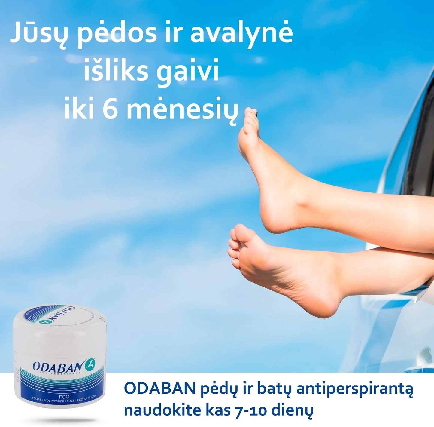 ODABAN Priemonių nuo Prakaitavimo Rinkinys