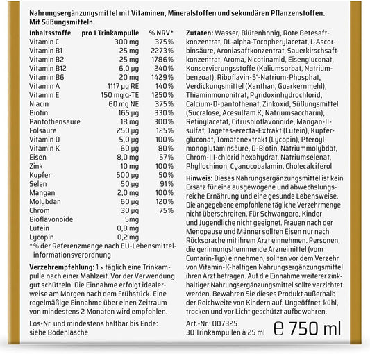 Sanhelios geriamųjų ampulių vitaminų kompleksas - grozioplanas.lt