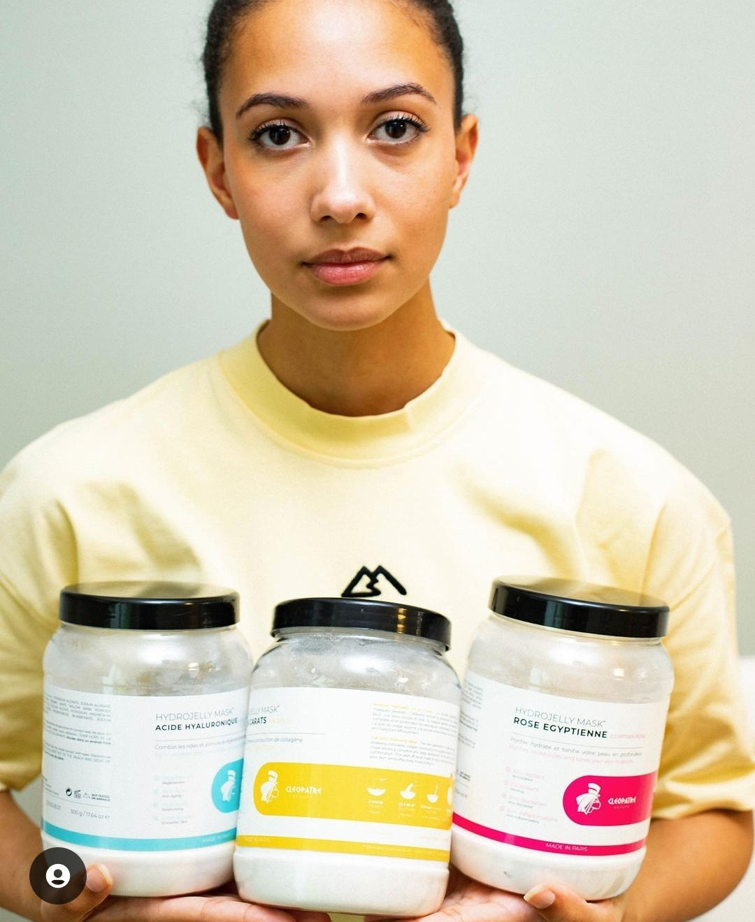 Cleopatre Beauty ® Gaivinanti alginatinė veido kaukė 24 karatų aukso grozioplanas.lt