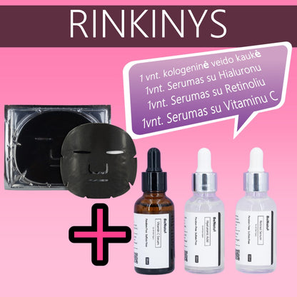 Benatu serumu rinkinys retinolis hialuronas vitaminas c grozioplanas.lt