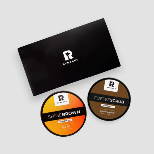  BYROKKO Shine Brown ir Coffee Scrub rinkinys