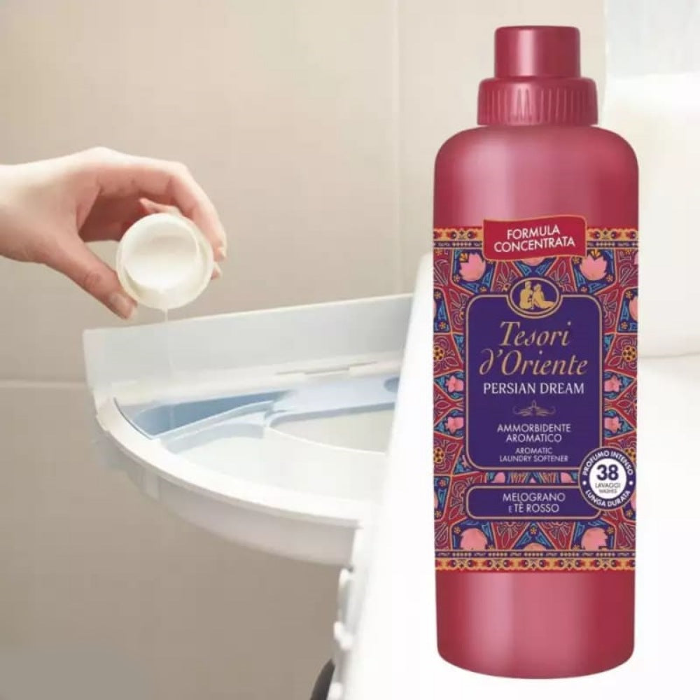 Tesori d'Oriente PERSIAN Fabric Softener, Parfumuotas Skalbinių Minkštiklis 760 ml, audinių kondicionierius, Kvapnus skalbinių minkštiklis, koncentruotas skalbinių minkštiklis, aromaterapinis skalbinių minkštiklis, ilgai išliekantis gaivus kvapas