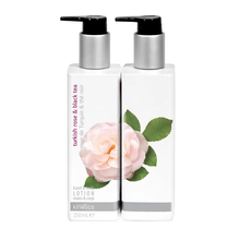 Įkelti vaizdą į galerijos rodinį, Kinetics - Parfumuotas Rankų ir Kūno Losjonas su Turkiška Rože ir Juodąja Arbata, HAND AND BODY LOTION TURKISH ROSE &amp; BLACK TEA
