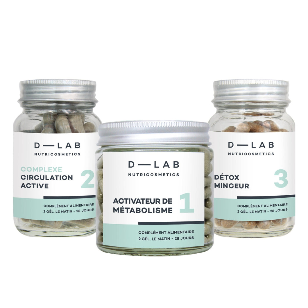 D-LAB NUTRICOSMETICS D-LAB Nutricosmetics Programme Brûle-Graisses Maisto papildų kompleksas, riebalų deginimui grozioplanas.lt