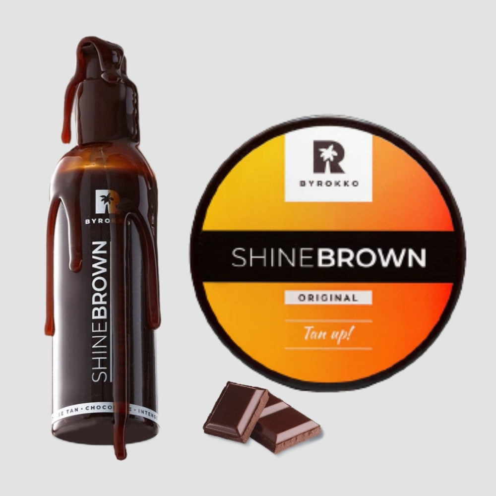 BYROKKO Rinkinys | Shine Brown Chocolate Oil + Shine Brown Cream