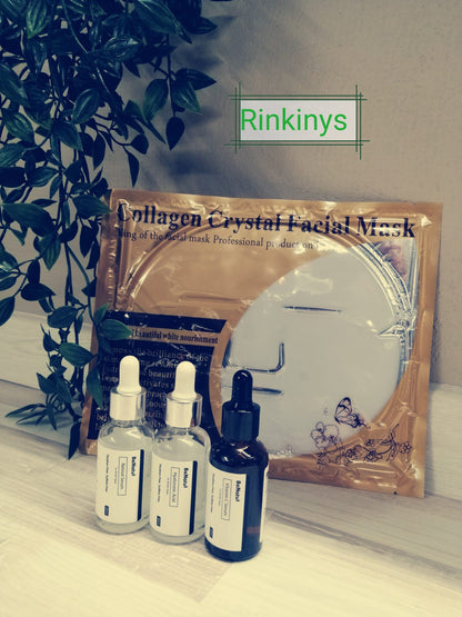 BeNatu Serumų Rinkinys ir Kolageno veido kaukė