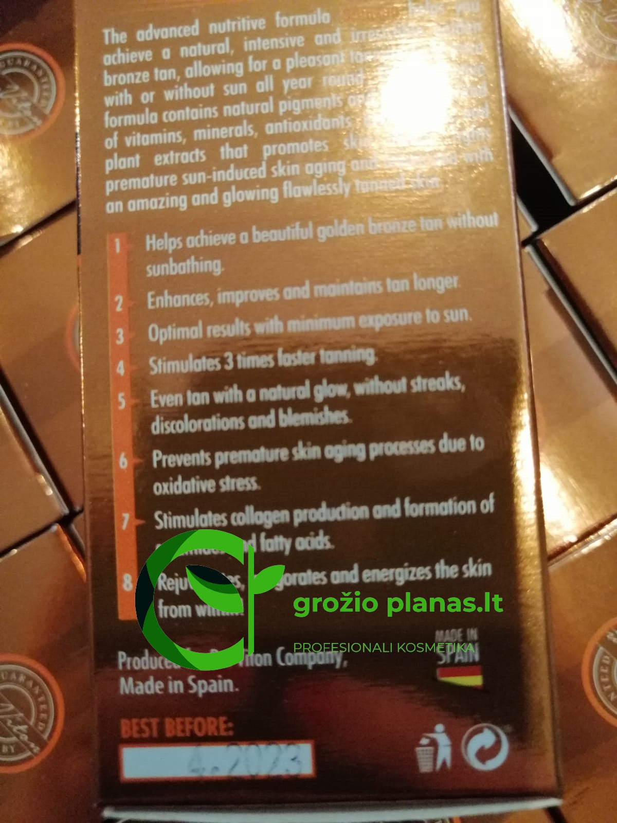Dr.Viton Bronzan įdegio Kapsulės - grozio-planas.lt
