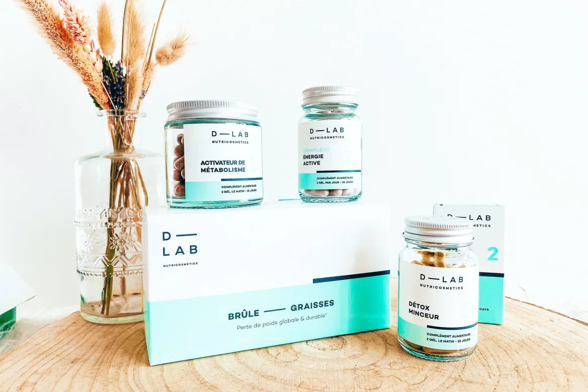 D-LAB NUTRICOSMETICS D-LAB Nutricosmetics Programme Brûle-Graisses Maisto papildų kompleksas, riebalų deginimui grozioplanas.lt
