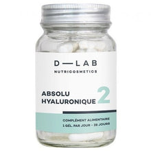 Įkelti vaizdą į galerijos rodinį, D-LAB NUTRICOSMETICS D-LAB Nutricosmetics Absolu Hyaluronique Hialurono rūgštis skirta odos priežiūrai grozioplanas.lt
