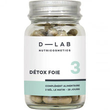 Įkelti vaizdą į galerijos rodinį, D-LAB NUTRICOSMETICS D-LAB Nutricosmetics Detox Foie Maisto papildas kepenų detoksikacijai grozioplanas.lt
