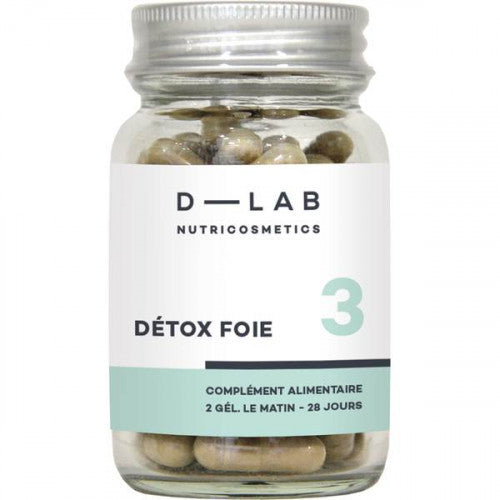 D-LAB NUTRICOSMETICS D-LAB Nutricosmetics Detox Foie Maisto papildas kepenų detoksikacijai grozioplanas.lt