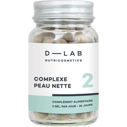 D-LAB Nutricosmetics Complexe Peau Nette Maisto papildas, odą skaistinantis kompleksas grozioplanas.lt