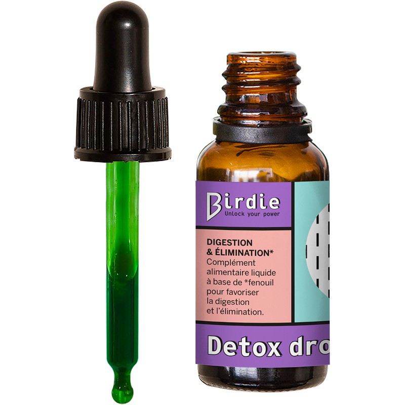 Birdie Nutrition eliksyras „Detox Drops“ – detoksikacijos lašai virškinimui