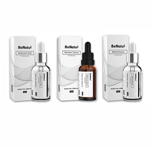 Benatu serumu rinkinys retinolis hialuronas vitaminas c grozioplanas.lt